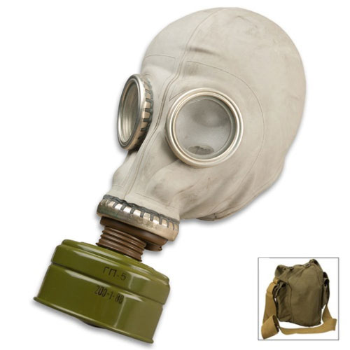 MS-0101 Russian SMS Gas Mask with Filter & Bag