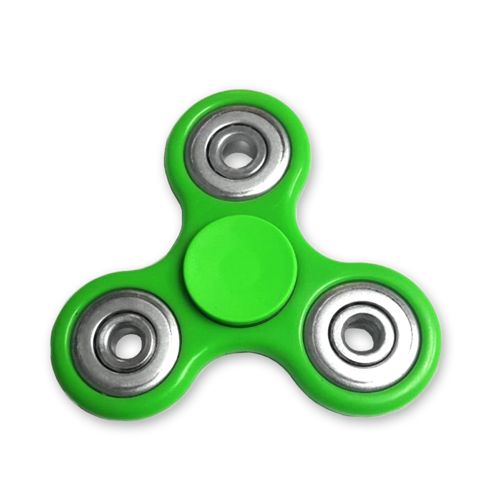 Picture of EdgeWork MS3-GN Fidget Tri-Spinner Green EDC All-Metal Weighted Bearing ADHD Focus Stress Reliever Hand Toys