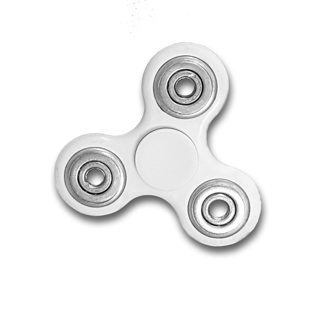 Picture of EdgeWork MS3-WT Fidget Tri-Spinner White EDC All-Metal Weighted Bearing ADHD Focus Stress Reliever Hand Toys