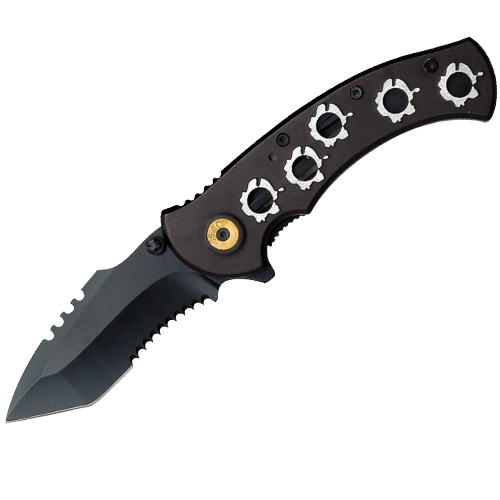YC-541S Bullet Hole Handle Assisted Knife