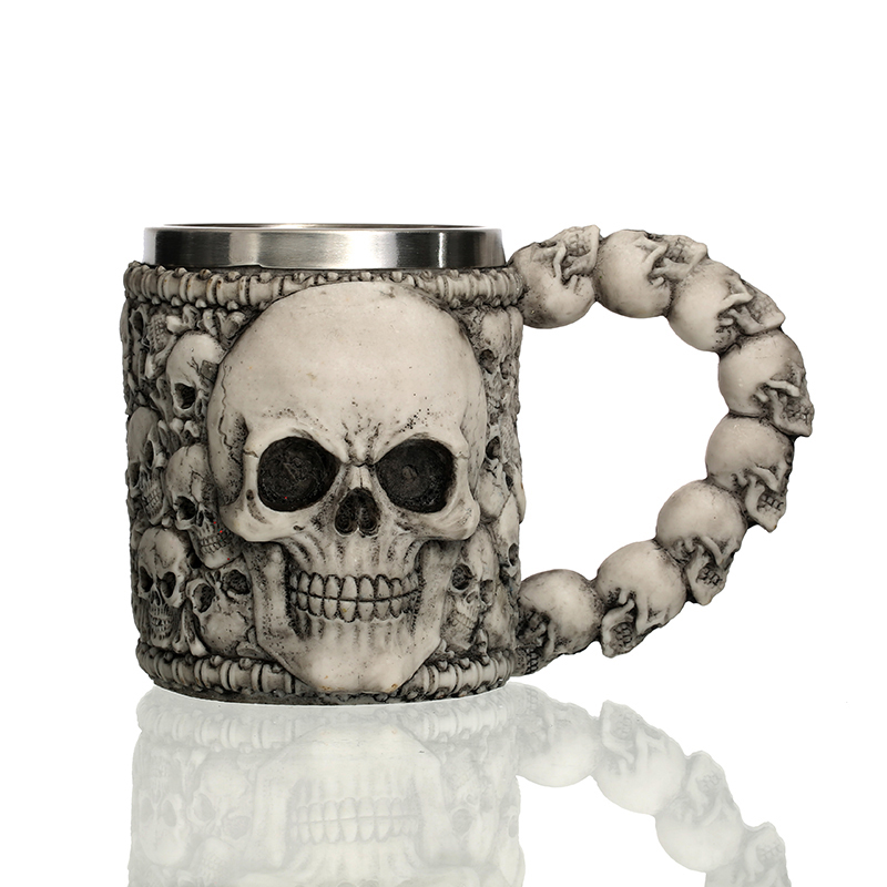 Picture of EdgeWork MUG-2SK Underworld Drinking Tankard Mug - Death Skull Coffee Cup Skeletal
