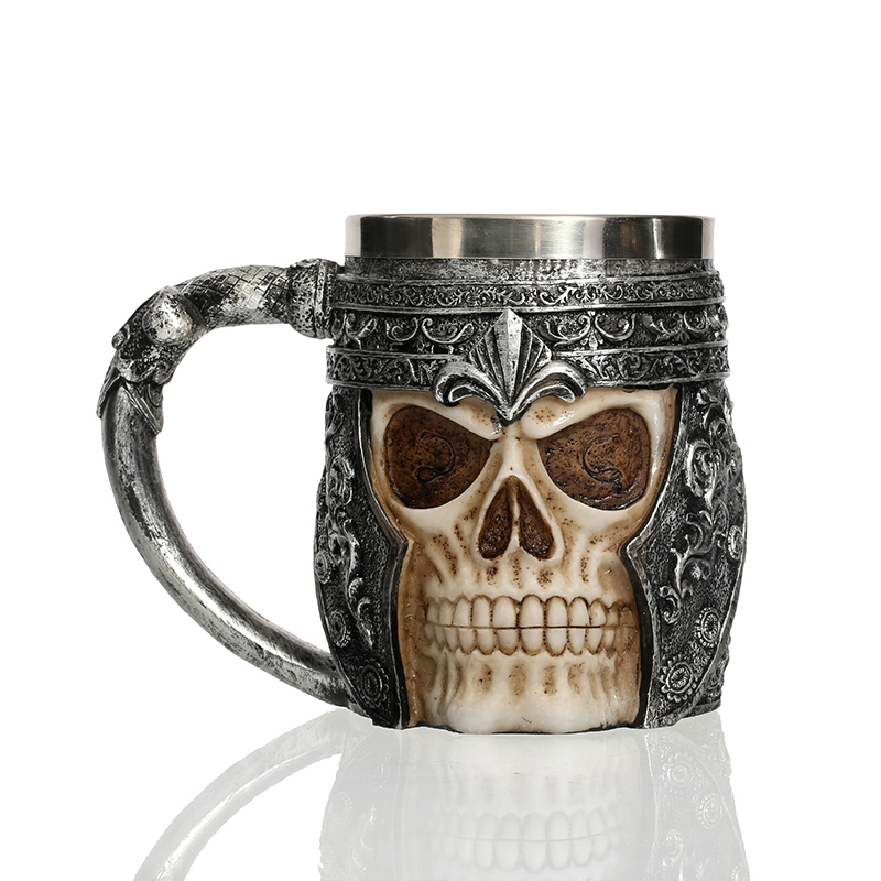Picture of EdgeWork MUG-4SH Ancient Nord Drinking Tankard Mug - Skull Helmet Cup Skyrim Elder Scrolls