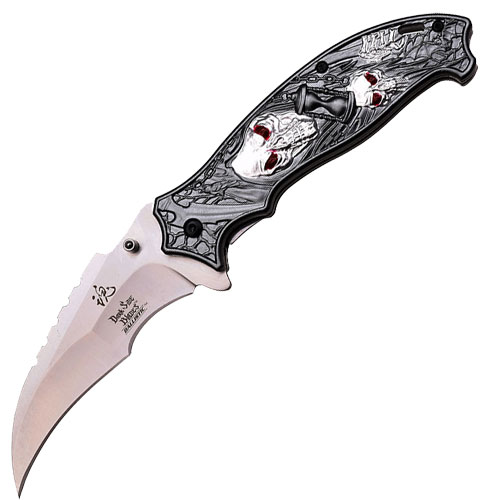 DS-A006AS Dark Side Blades Spring Assisted Fantasy Time Reaper V2 Knife