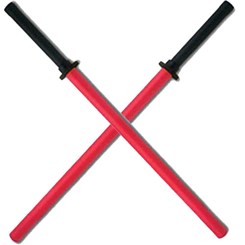 Picture of EdgeWork E413RD Padded Sparring Bokken Foam Sword&#44; Red - Set of 2