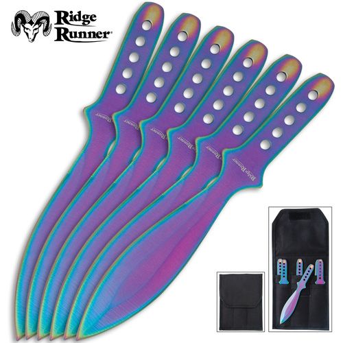 RR538 Ridge Runner Rainbow Streak Throwers, 6 Piece