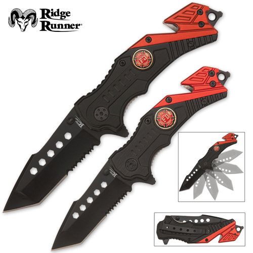 RR569 Assisted Opening Rescue Knife Set, Firefighter