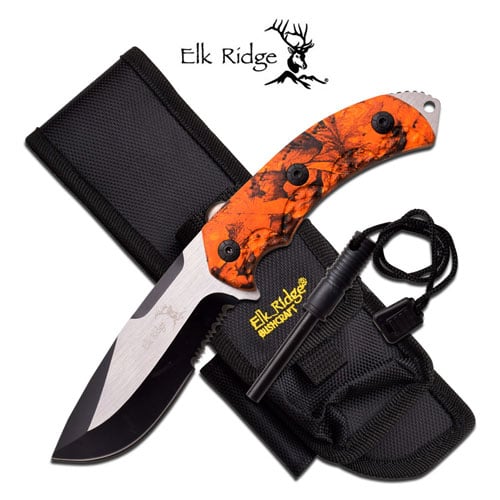 ER-537OC 9.25 in. Elk Ridge Fixed Blade Knife