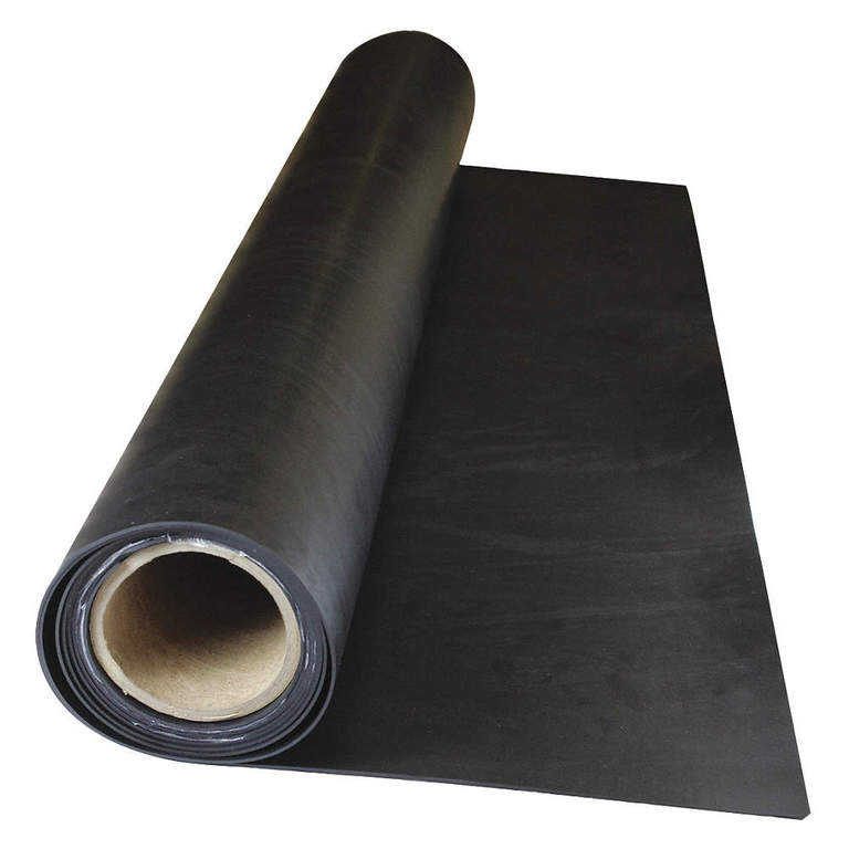 Rubber Strip, Viton, Rubber Width 8 in, Rubber Length 1 ft, Rubber Thickness 1/32 in, 70A, Plain Backing