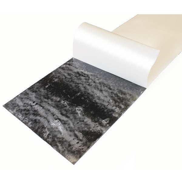 Rubber Strip, Viton, Rubber Width 6 in, Rubber Length 1 ft, Rubber Thickness 1/8 in, 70A, Adhesive Backing