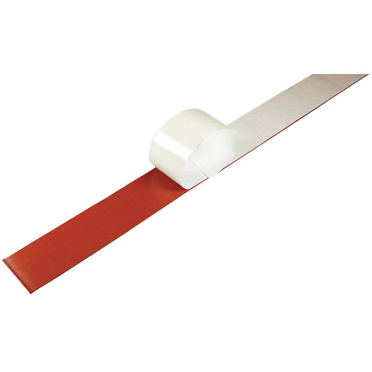Rubber Sheet, Silicone, Rubber Width 12 in, Rubber Length 12 in, Rubber Thickness 3/16 in, 30A, Adhesive Backing