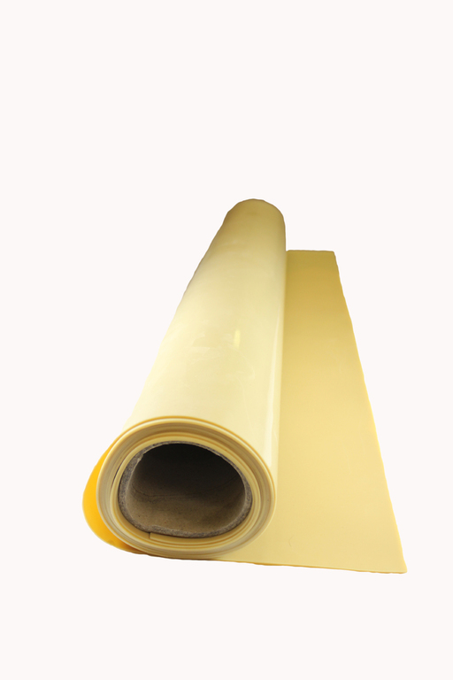 Rubber Roll, Natural Gum Rubber Width 36 in, Rubber Length 10 ft, Rubber Thickness 1/16 in, 40A