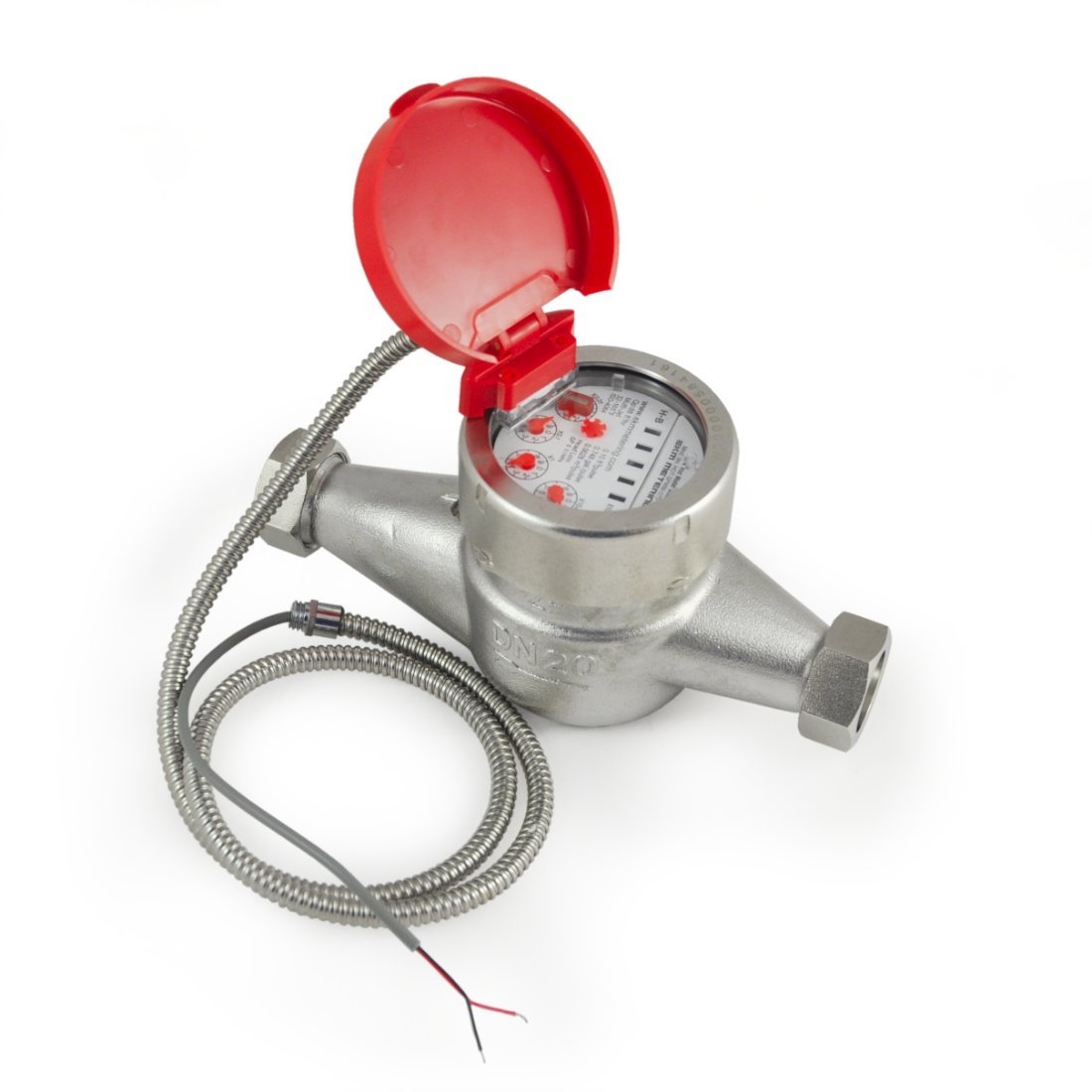 HOTSPWM07553 3/4 Inch Hot Water Meter - Stainless Steel, Pulse Output