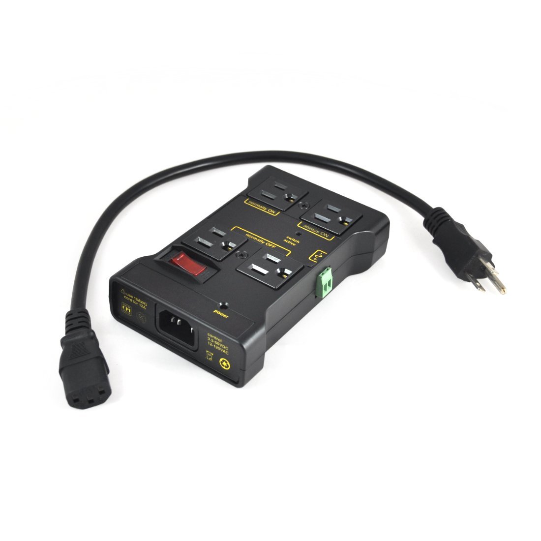 EKM-S120 Remote Switchable 120VAC Power Strip with 4x Outlets