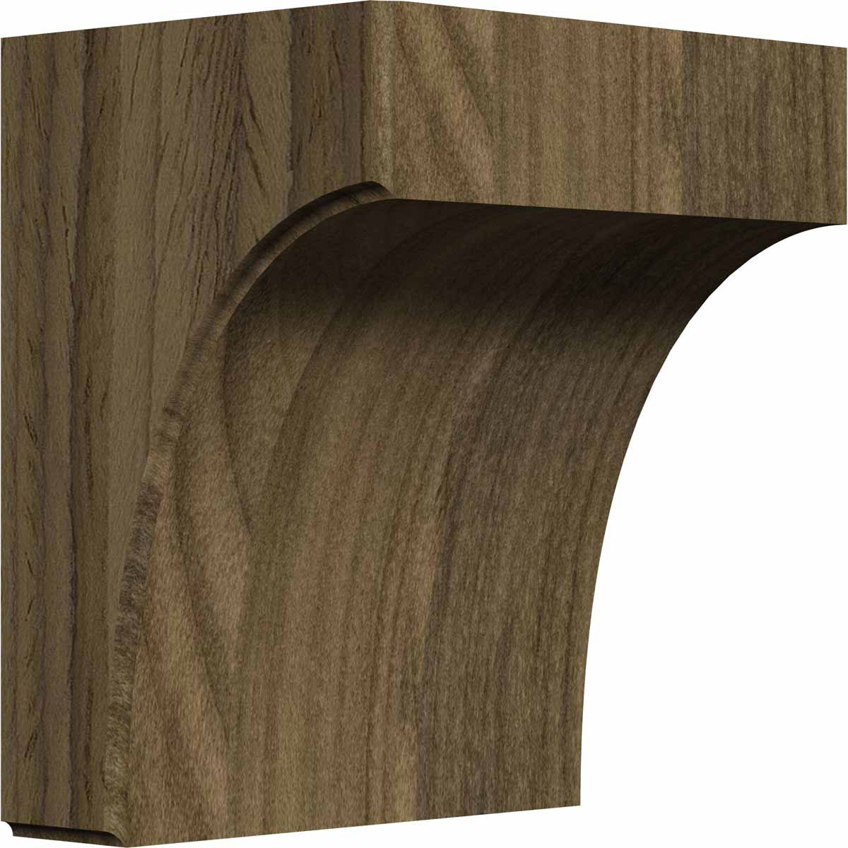 Picture of Ekena Millwork BKTW05X04X06CVWA 5.25 x 4 x 6 in. Clarksville Bracket, Walnut