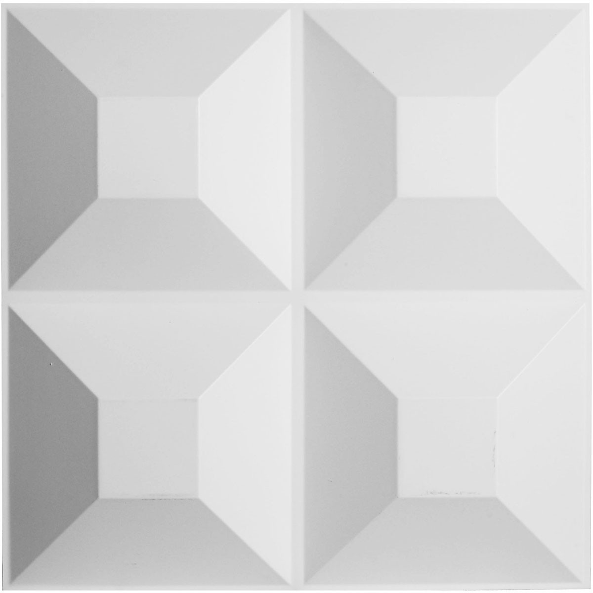 Picture of Ekena Millwork WP20X20FOWH 19.63 x 19.63 in. Foster Endura Wall Decorative 3D Wall Panel, White