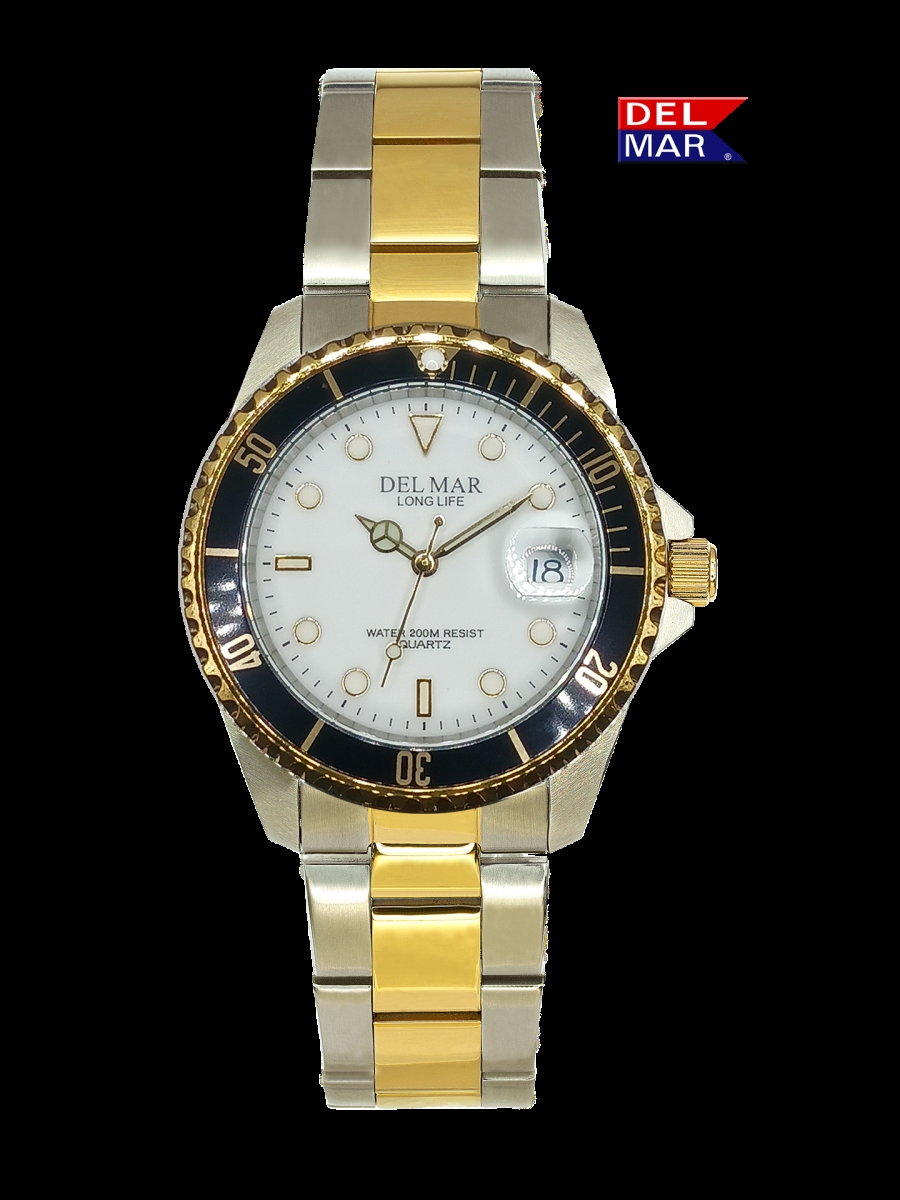 Picture of Emtech La Costa Co. 50392 Men&apos;s Long Life Classic Coronado White Face & Black Bezel TT Watch 2