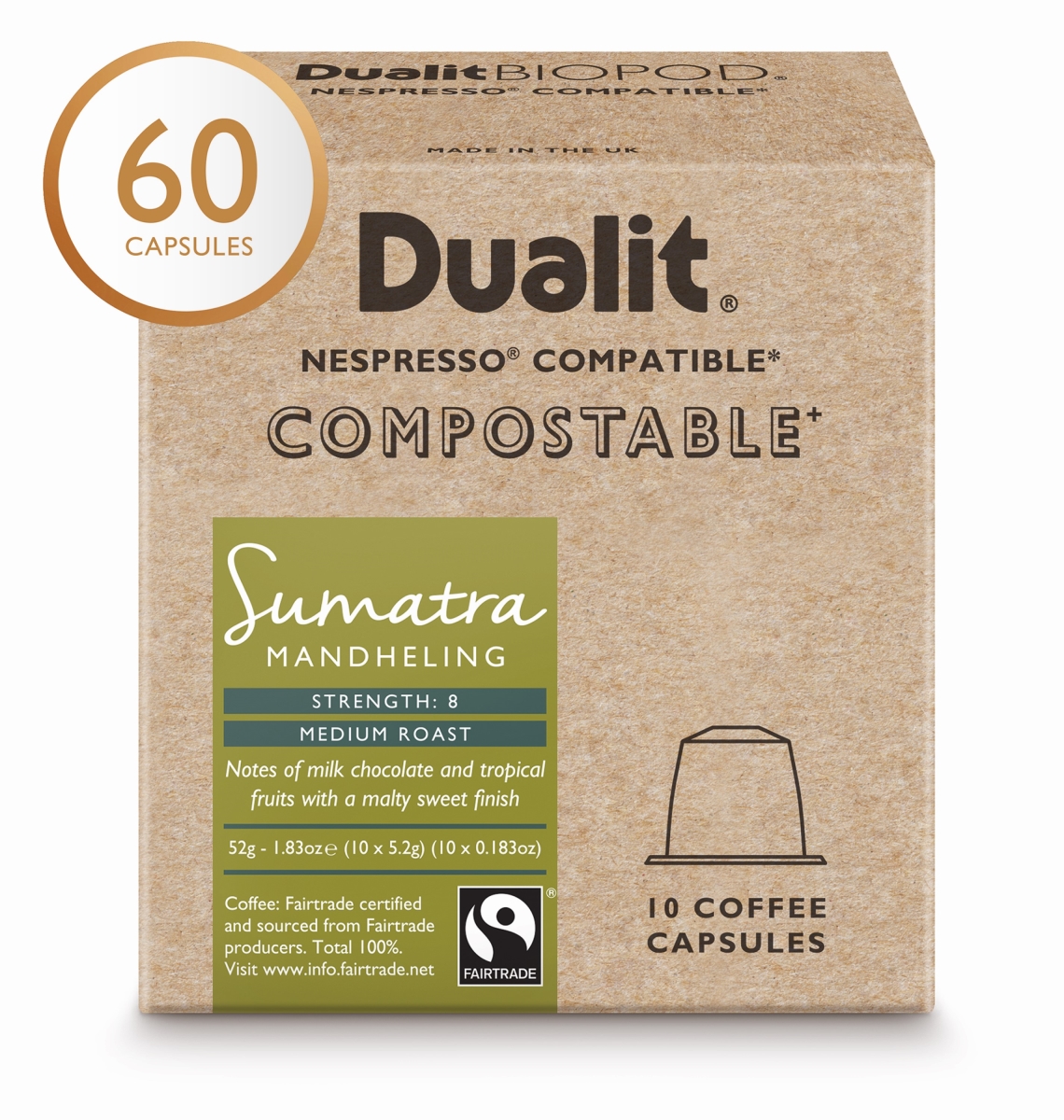 15896 NX Sumatra Mandheling Coffee Capsule - Pack of 60