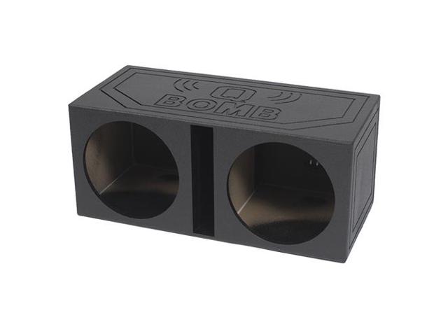 15 in. Two Hole Dual Vented Speaker Box, Extra Large SPL - Black