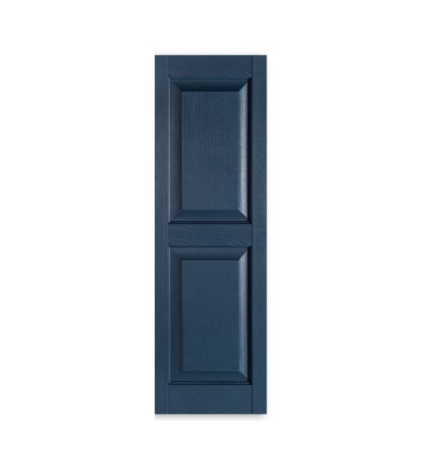 Picture of Weatherbest P1271NB-FH 12 x 71 in. Raised Panel Exterior Decorative Shutters&#44; Navy Blue