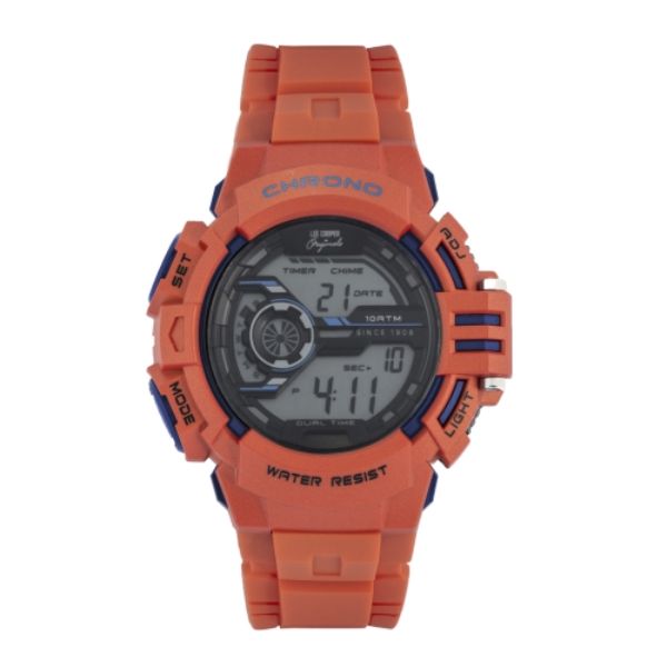 Mens Originals Digital Watch with Dial, Orange