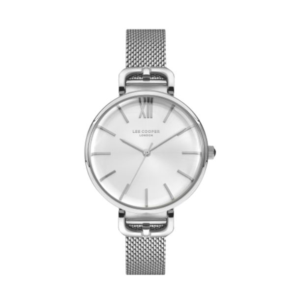 Ladies Silver Watch with Silver Dial