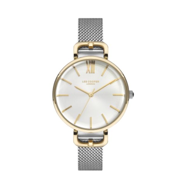 Ladies Yellow Gold Watch with Silver Dial