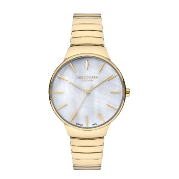 Ladies Yellow Gold Watch with White Dial