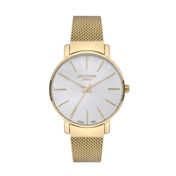 Ladies Yellow Gold Watch with Silver Dial