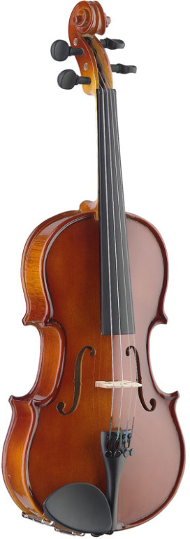 16803 4-4 Scale Solid Maple Violin with Ebony Fingerboard & Standard-shaped Soft Case