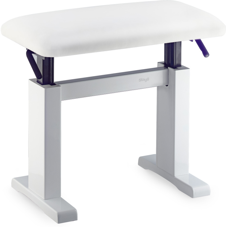 20051 Hydro Bench High Gloss with Vinyl Top - White