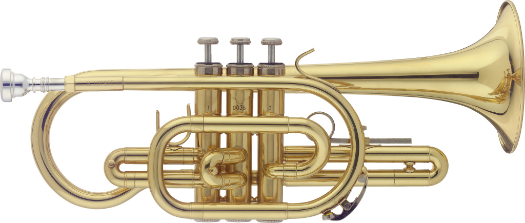 21066 Bb Cornet with ABS Case - Clear Lacquered