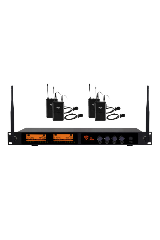 26326 Quad Digital Wireless Lapel Microphone System