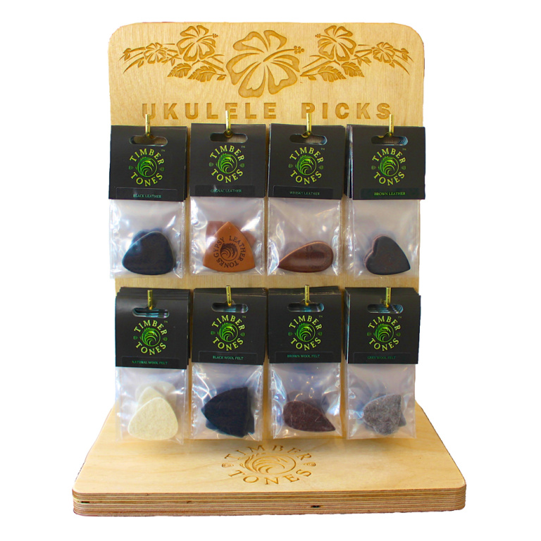 25648 Ukulele Display Stand with 48 Picks - Glossy