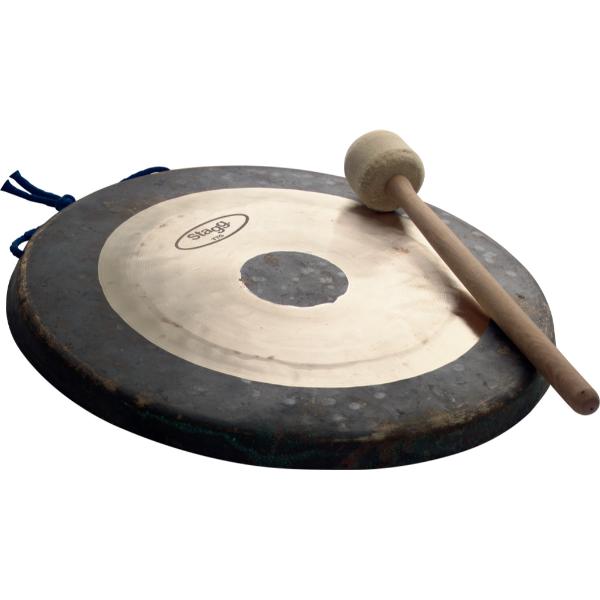 11271 24 in. Tam-Tam Gong with 60 cm Mallet, Metallic