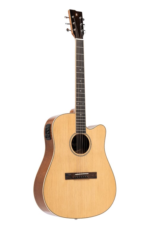 27340 Dread Electro-Acoustic Guitar - Cut Spruce Top - Lacewood