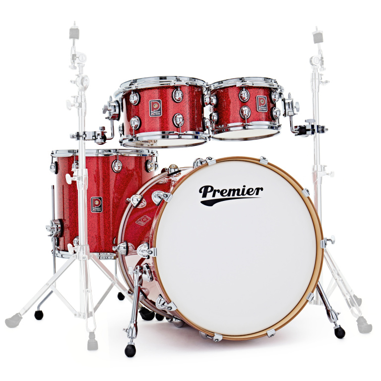 Picture of Premier 27420 10-12-16-22 in. Genista Drum Set - Red Sparkle