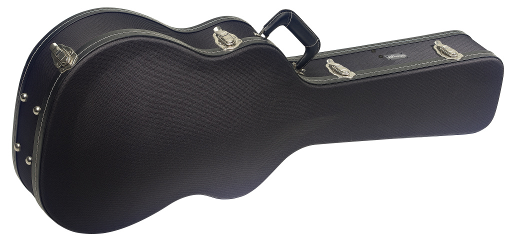 13920 Vintage-style Series Tweed Deluxe Hardshell Case for Western & Dreadnought Guitar - Black