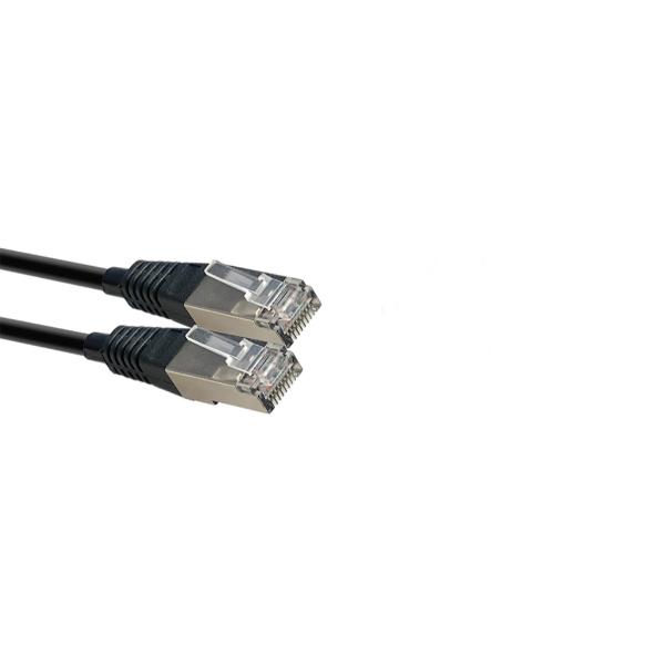 21537 50 m & 160F Cat6 RJ45 Shielded Network Cable Reel - Black