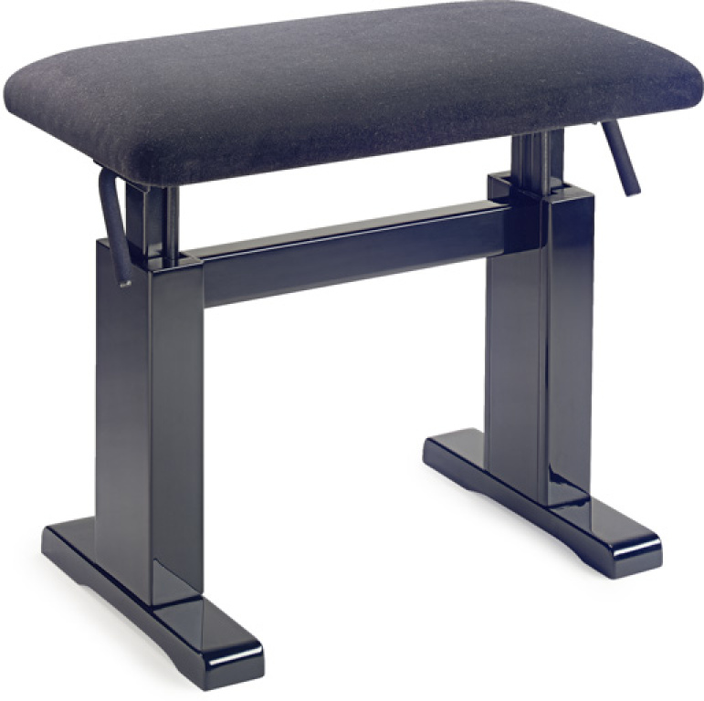 19954 Hydro Bench High Gloss with Velour Top - Black