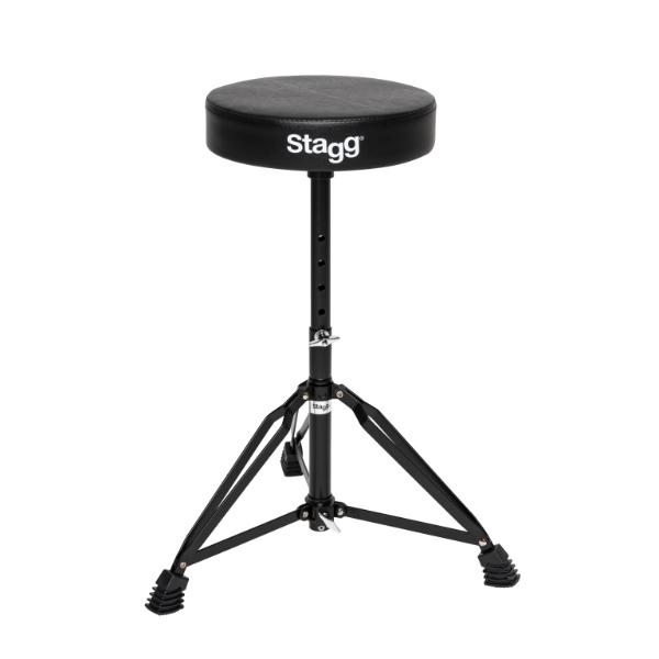 18434 Double-Braced Black Drum Throne Seat