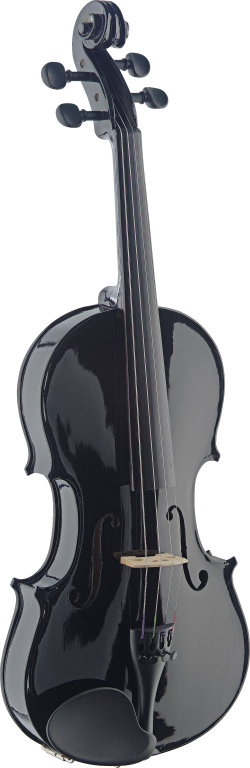 19977 4-4 Scale Solid Maple Violin with Standard-shaped Soft-case - Black