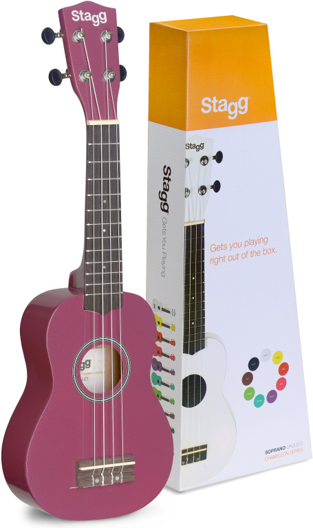 19674 Soprano Ukulele Violet with Bag