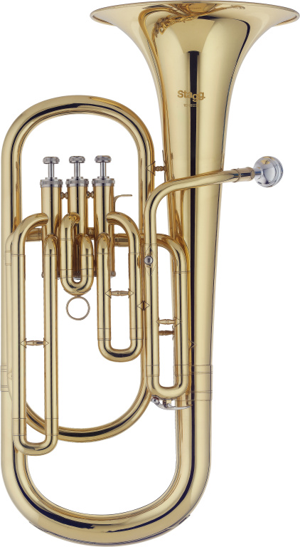 21031 Bb Baritone with 3 Valves - ABS Case - Clear Lacquered