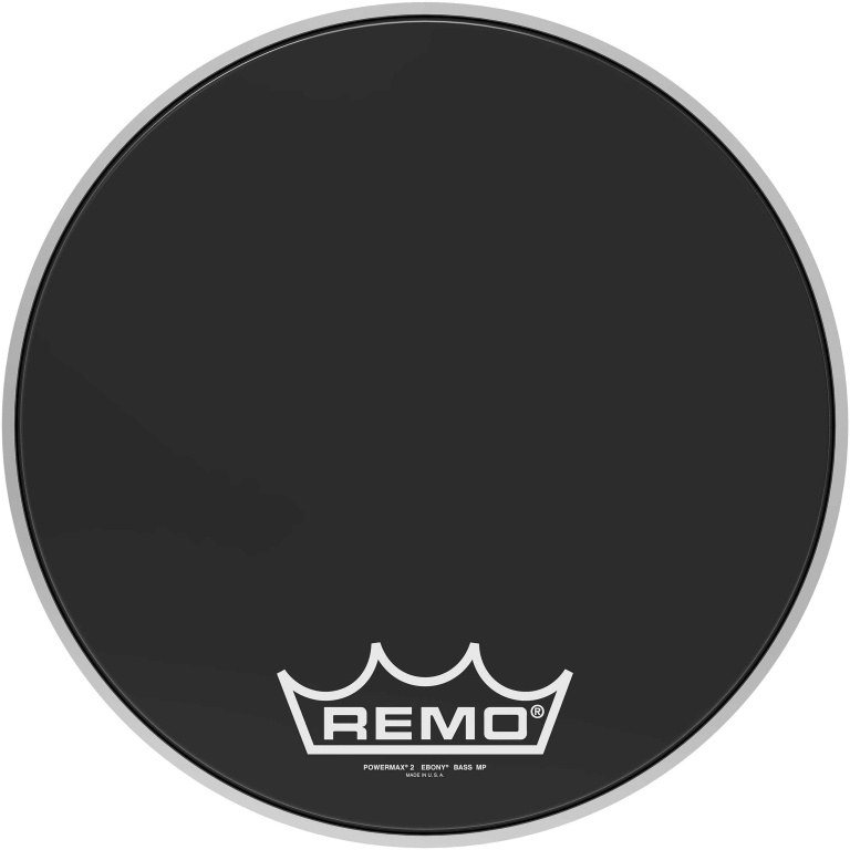 24601 16 in. Powermax2 Ebony Bass Drumhead