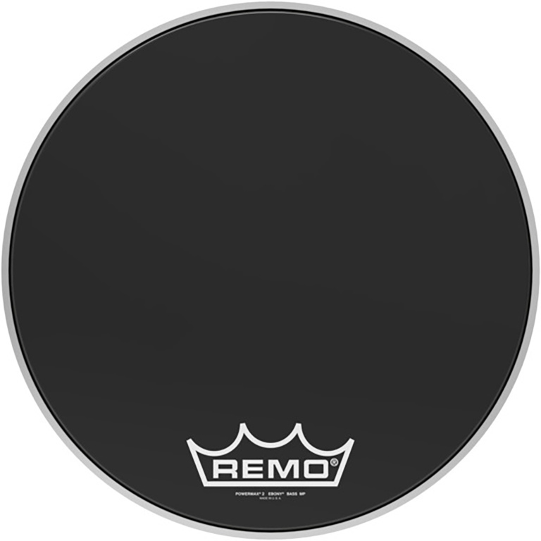 24602 18 in. Powermax 2 Ebony Marching Bass Drum Head