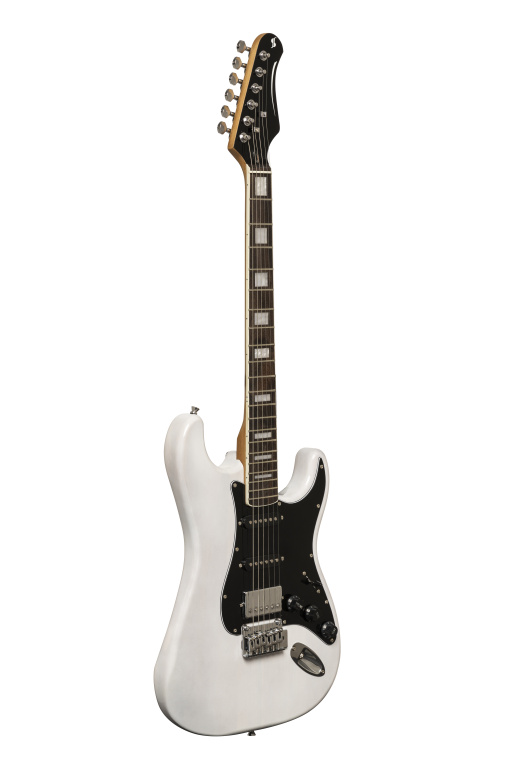 26133 Vintage S-60 Series Electric Guitar with Solid Alder Body - White Blond