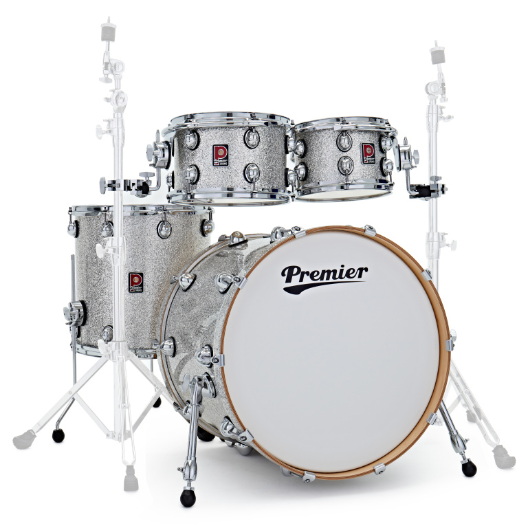 Picture of Premier 27430 10-12-16-22 in. Genista Maple Drum Set - Silver