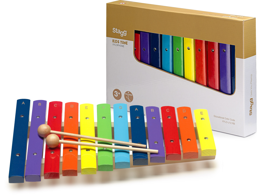 23783 Xylophone 12keys - Rainbow Color