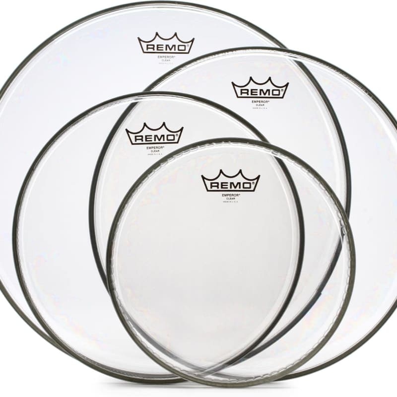 27196 10-12-14-16 in. Clear Drum Head Tom Pack