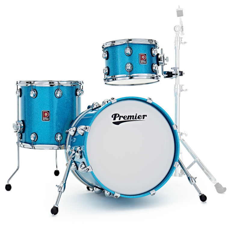 Picture of Premier 27439 12-14-18 in. Genista Heritage Drum Set - Aqua Sparkle